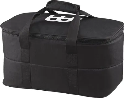 Productafbeelding van Bongo Tas - Percussie Tas - Muziek Instrumenten Vervoeren - Gewatteerd Nylon - Tot 8 1/2 inch - Zwart