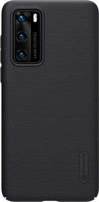 Produktbild von Nillkin, Hülle Huawei P40 Super Frosted Shield Qi, Schwarz