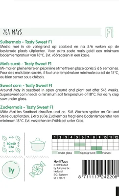 Produktbild von Zuckermais Tasty Sweet F1 | Maissamen von Hortitops