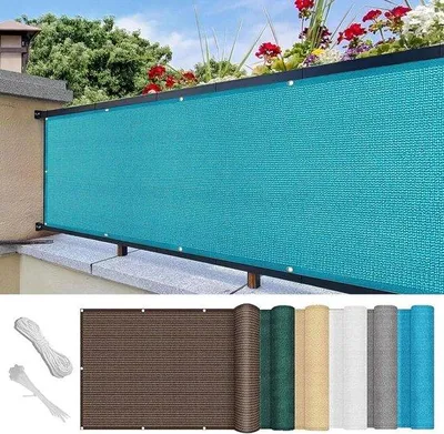 Obrázok produktu pre Závetrie na balkón – krycie plachty na balkón – ochrana pred slnkom – ochrana proti UV žiazeniu – 30 x 850 cm – oblohovomodrá farba