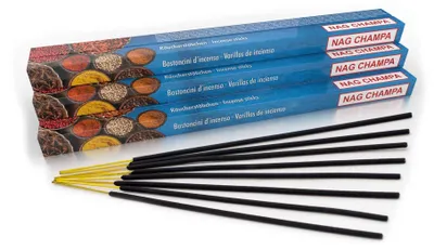 Imagen del producto de Varillas de incienso premium Nag Champa, 80 unidades, para meditación