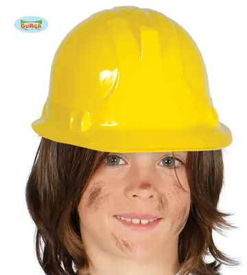 Produktbild von gelber Bauarbeiter Helm Schutzhelm für Kinder