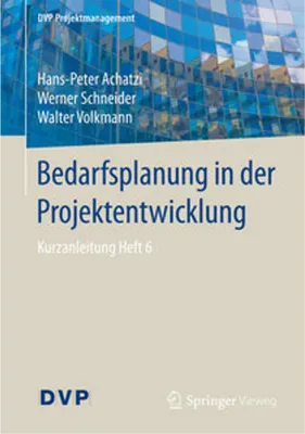 Obrázok produktu pre Bedarfsplanung in der Projektentwicklung