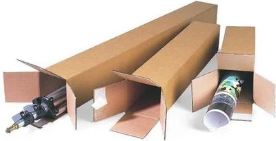 Produktbild von Karton 1-wellig Quattropack m.SK-Verschluss Maße 108x108x431mm A2 Q.1.20 B braun