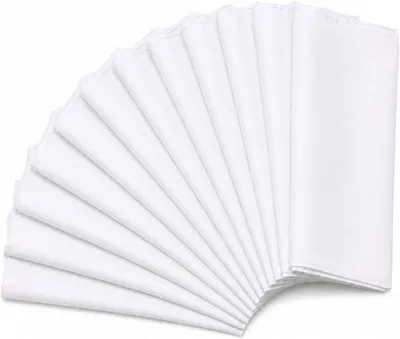 Imagen del producto de Pañuelos de algodón, 12 unidades, color blanco, modelo Betty, para uso diario