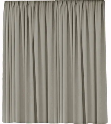 Produktbild von Kräuselband Blickdicht 300 (B) x 245cm (L) extra Breit Überbreite Abdunkelnd Vorhang  Gardine Schal mit Universalband Hellbraun