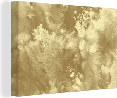 Zdjęcie produktu dla OneMillionCanvasses® - Obrazy na płótnie - 140x90 cm, złoty - Kolor - Abstrakcja, dekoracja ścienna - Zdjęcie na płótnie - Obraz na drewnianej ramie