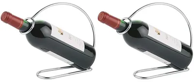 Produktbild von APS 2er Set Flaschenhalter / -regale + Gläserträger Weinflaschenhalter 30333