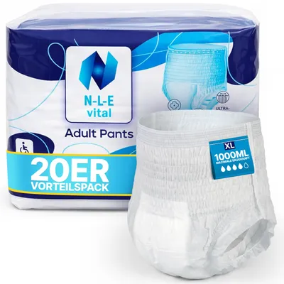 Zdjęcie produktu dla Bielizna chłonna dla dorosłych, rozmiar L/XL, 20 sztuk