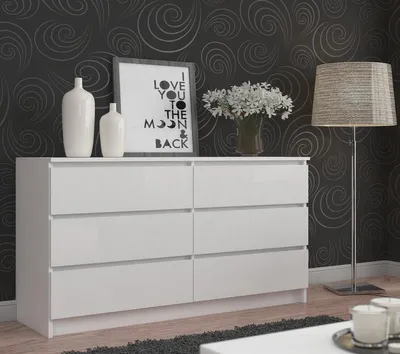 Produktbild von AKORD Furniture Factory OP0LK-160SZ6ART, Eiche, 6 Schublade(n), Matt, 16 mm, 71 cm, 400 mm