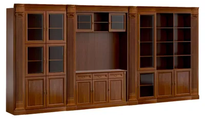 Produktbild von Brauner Holzschrank Designer Büroschränke Robuster Kleiderschrank Neu