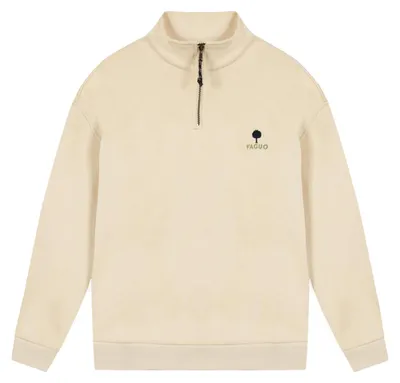 Produktbild von FAGUO Herren Halfzip Sweater Amboise ecru M