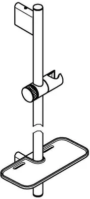Image de Barre de douche GROHE Rainshower SmartActive acier brossé 26603DC0