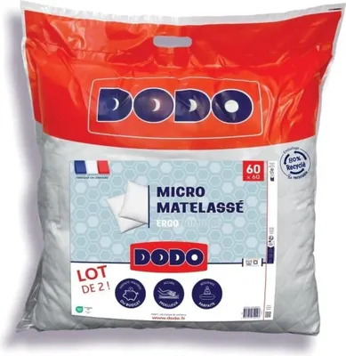 Produktbild von DODO - 2er-Set Kissen - MIKROSTEPPUNG - 60 x 60 cm - Weiß