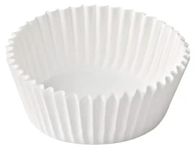 Produktbild von Dr. Oetker Papier-Backförmchen Ø 5 cm, weiße Muffinförmchen aus Papier, Förmchen für Cupcakes, Muffins und Pudding - hitzebeständig bis 220 °C (Menge: 150 Stück)