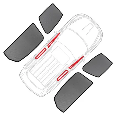 Image de Protection solaire magnétique pour voiture avec protection de l'intimité