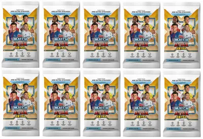 Produktbild von TOPPS MATCH ATTAX EXTRA 2025/26 Cards – 10 packets = 120 football cards