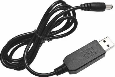 Zdjęcie produktu dla Przedłużacz USB, przenośny zasilacz z przewodem sieciowym 5 V na 9 V, kabel do konwersji napięcia USB, złącze DC 5,5 × 2,1 mm, wtyk prosty