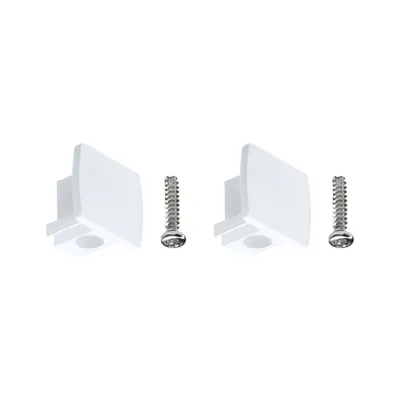 Immagine prodotto di Tappo terminale per connettori URail, dimensioni 13x21 mm, colore bianco segnaletico
