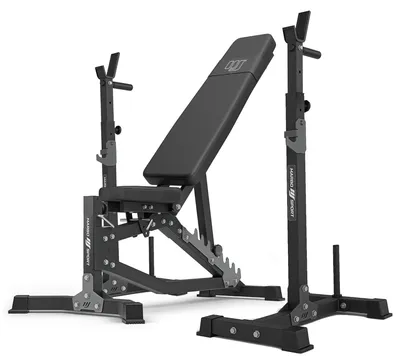 Produktbild von Marbo Sport - Set MS30_2.0 | Doppelseitig verstellbare Hantelbank + Hantelablage (2 Stück) mit Sicherung