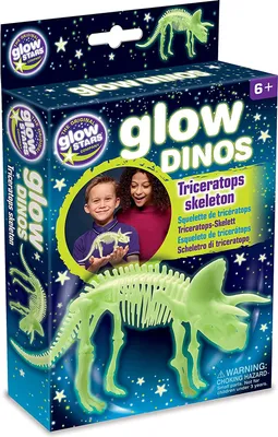 Produktbild von Leuchtendes Triceratops-Dinosaurier-Skelett zum Zusammenbauen