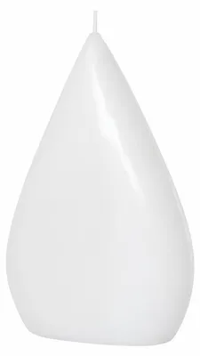 Produktbild von Formenkerze Flachtropfen (groß) Weiß 20 x 13 x 5,5 cm, KI-generiertes Bild