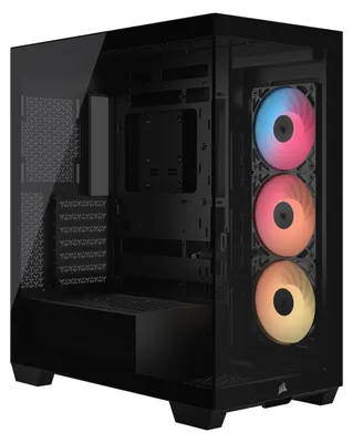 Obrázok produktu pre Corsair 3500X RS-R ARGB, Midi Tower, PC, Čierna, ATX, EATX, micro ATX, Mini-ITX, Oceľ, Temperované sklo, Hranie