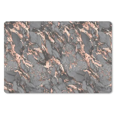 Produktbild von MuchoWow® Mauspad Mousepad Marmor - Rose - Grau - Muster 27x18 cm - Mousepads - Maus Mat - Pad - Mausunterlage - Büroartikel - Desk Matten