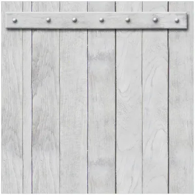 Produktbild von Wallario Premium Glasbild, freischwebende Optik, kräftige Farben, Größe 30 x 30 cm Motiv Graue Holztür