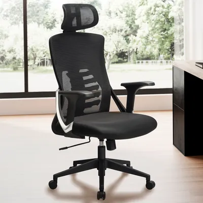 Produktbild von Amstyle bürostuhl schreibtischstuhl mesh schwarz drehstuhl ergonomisch 120 kg | Amstyle
