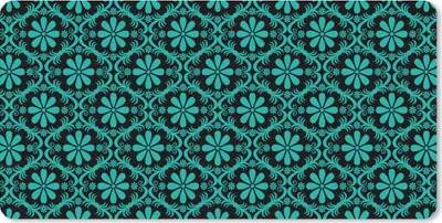 Produktbild von MuchoWow® Schreibtischunterlage Muster - Gotik - Blumen 80x40 cm - XXL Mauspad - Gaming Mauspad
