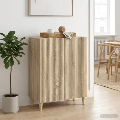 Immagine prodotto di Maison Exclusive - Credenza in rovere Sonoma 66 x 34,5 x 90 cm, materiale derivato dal legno