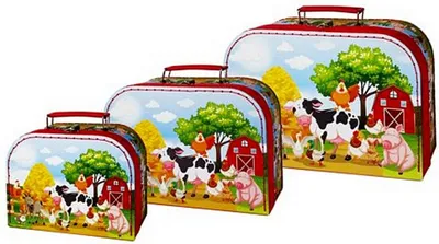 Produktbild von Simply for Kids 3-delige Kofferset Boerderij