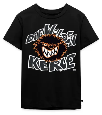Produktbild von Spreadshirt Die Wilden Kerle Logo Wild Kinder Premium T-Shirt, 122/128 (6 Jahre), Schwarz