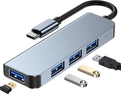 Obrázek produktu pro INF Rozdělovač USB 3.0 Hub pro notebook, multiport adaptér typu C