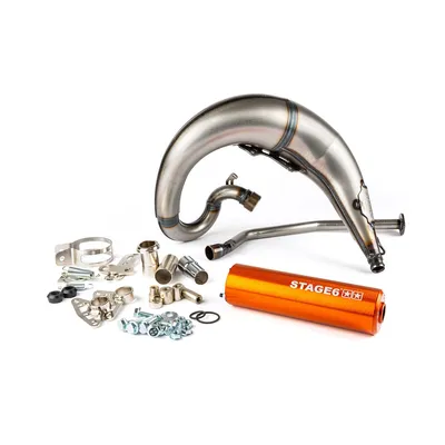 Immagine prodotto di Marmitta Stage6 Streetrace Cnc Arancio Montaggio Alto Derbi D50B