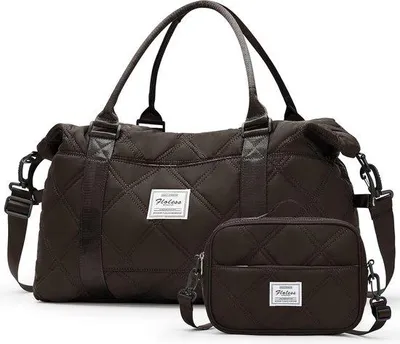 Zdjęcie produktu dla Wodoodporna torba sportowa 40 x 20 x 25 cm, brązowa, damska