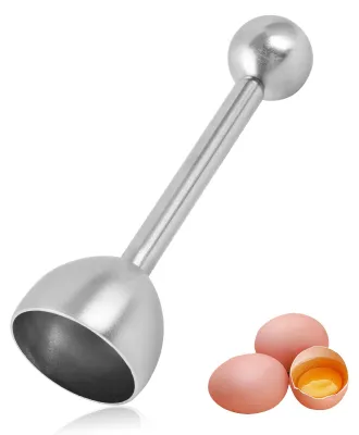 Produktbild von Eierköpfer aus Edelstahl - Präziser Eierschalenöffner für harte und weiche Eier - Rostfrei und spülmaschinengeeignet