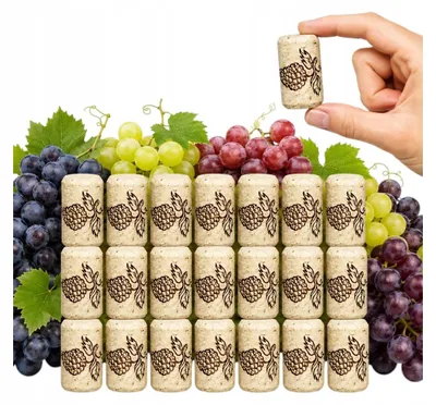 Image de Bouchons Korken, dimensions 23x38 mm, pour bouteilles de vin, teintures, cidre, vin, lot de 20 pièces