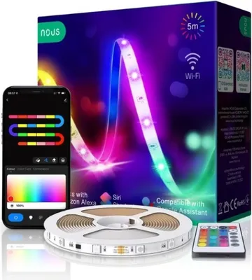 Obrázok produktu pre Nous F1 smart Tuya Wi-Fi RGB LED strip, 5 meters