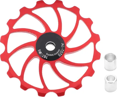 Produktbild von MEIJUN 16T Fahrrad Schaltwerk MTB Rennräder Keramiklager Riemenscheibe Führungsrad TeileRot