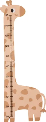 Produktbild von Kinderzimmer-Wachstumsanzeige "Giraffe", 120 cm – Pfirsichfarben, H&L