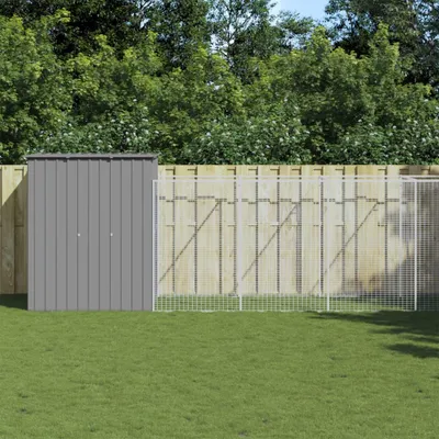 Immagine prodotto di Cuccia per cani con corridoio Grigio chiaro 165x1271x181cm Acciaio zincato