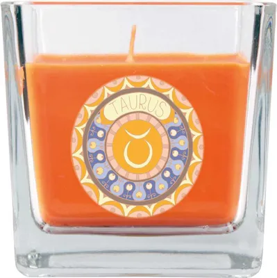Produktbild von HS Candle "Sternzeichen" Duftkerze  im Bonbonglas ( Stier ) - viele Motive zur Auswahl, 190g - Brenndauer bis zu 50 Std - Taurus