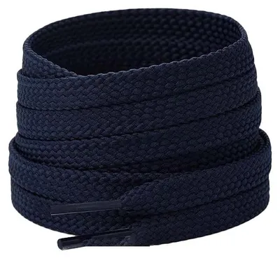 schnuersenkel flach breit 1cm blau navy