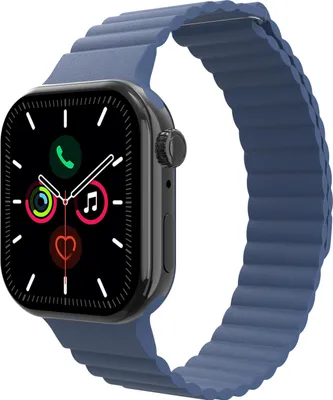 Produktbild von Cazy Uhrenarmband geeignet für Apple Watch Band (Magfit) – Smartwatch-Armbänder – Universelles Armband geeignet für Apple Watch 44/45/46/49 mm - Marineblau