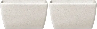 Produktbild von BELIANI Blumentopf Beige Steingemisch und Glasfaser 74 x 32 x 45 cm Rechteckig für den Innen- und Außenbereich Modern Garten Outdoor Indoor Terrasse