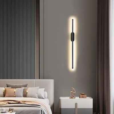 Produktbild von LED Wandleuchte innen, 8W 60CM Moderne Wandlampen, 3000K6000K Warmweiß Wandbeleuchtung für Wohnzimmer Schlafzimmer Flur Treppenhaus Bett