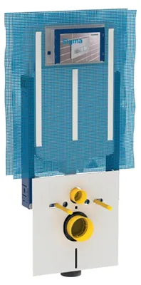 Inbouwspoelbak voor toilet, grau, 1 Stück