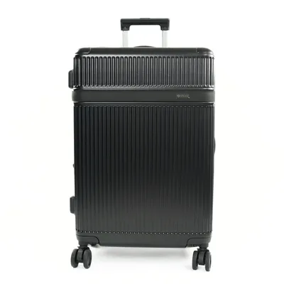 Produktbild von Mittlerer Hartschalen-Reisekoffer 24" M ABS, 4 Rollen, Zahlen-Schloss, erweiterbar, Solier NOKIRO STL976 schwarz